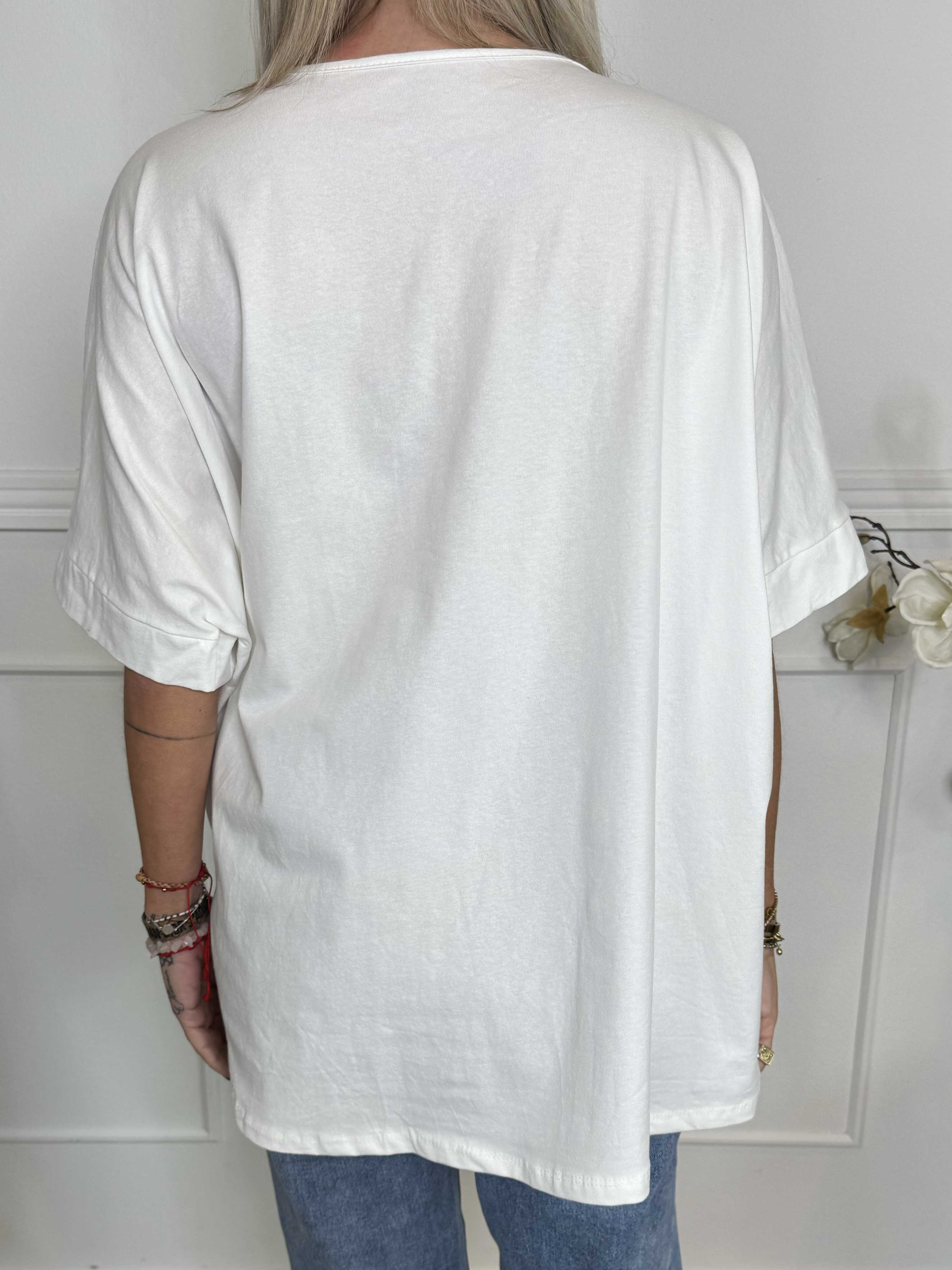 Mintu - T-shirt med mockaränder